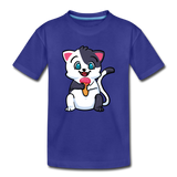 Cat - Ice Cream - Toddler Premium T-Shirt - royal blue