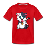 Cat - Ice Cream - Toddler Premium T-Shirt - red