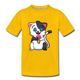 Cat - Ice Cream - Toddler Premium T-Shirt - sun yellow