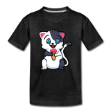 Cat - Ice Cream - Toddler Premium T-Shirt - charcoal gray