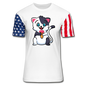 Cat - Ice Cream - Stars & Stripes T-Shirt - white