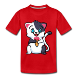 Cat - Ice Cream - Kids' Premium T-Shirt - red