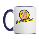 Best Dog Dad - Contrast Coffee Mug - white/cobalt blue