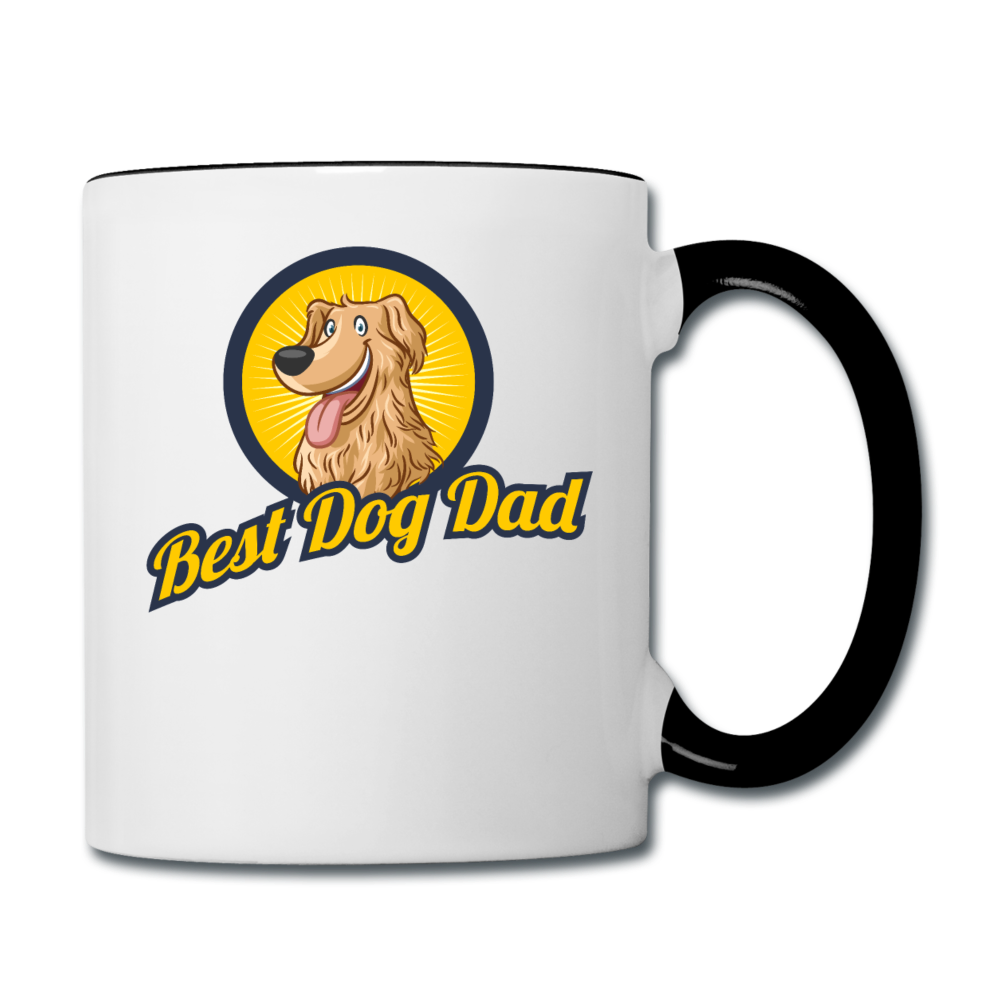 Best Dog Dad - Contrast Coffee Mug - white/black