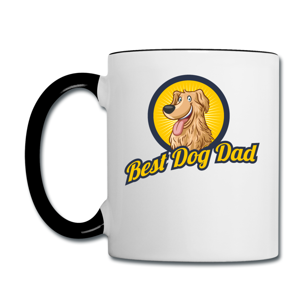 Best Dog Dad - Contrast Coffee Mug - white/black