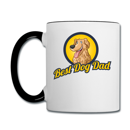 Best Dog Dad - Contrast Coffee Mug - white/black