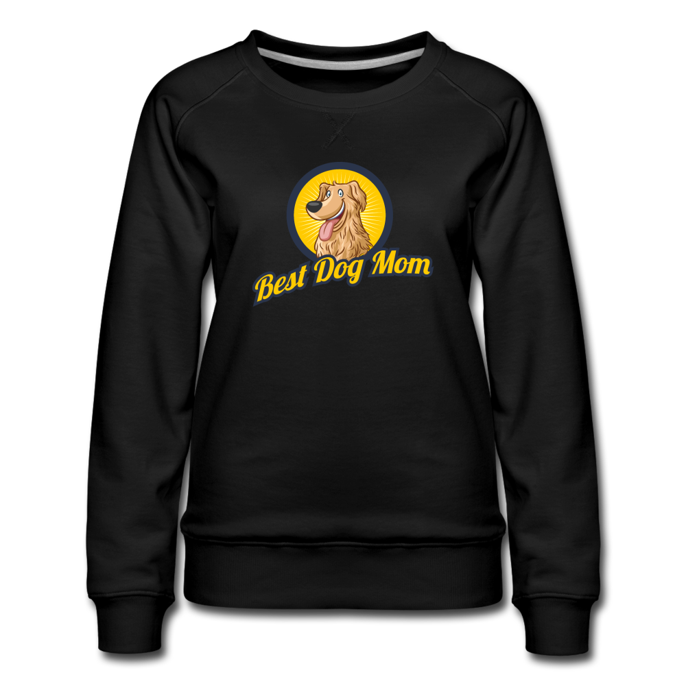 Best Dog Mom - Women’s Premium Sweatshirt - black