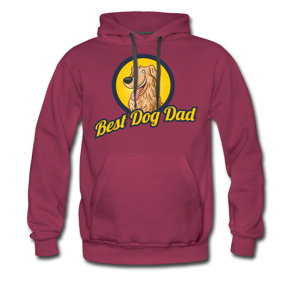 Best Dog Dad - Men’s Premium Hoodie - burgundy