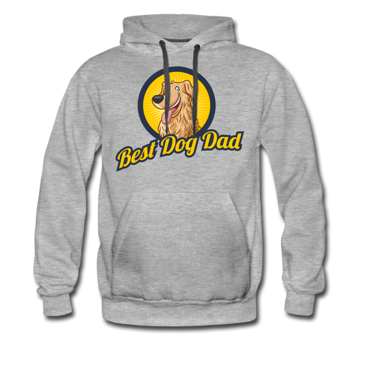 Best Dog Dad - Men’s Premium Hoodie - heather gray