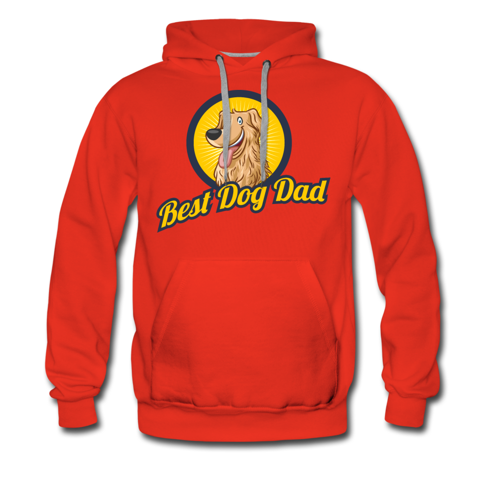 Best Dog Dad - Men’s Premium Hoodie - red