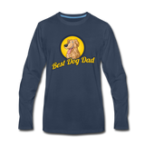 Best Dog Dad - Men's Premium Long Sleeve T-Shirt - navy