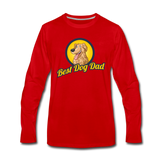 Best Dog Dad - Men's Premium Long Sleeve T-Shirt - red