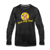Best Dog Dad - Men's Premium Long Sleeve T-Shirt - charcoal gray