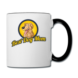 Best Dog Mom - Contrast Coffee Mug - white/black