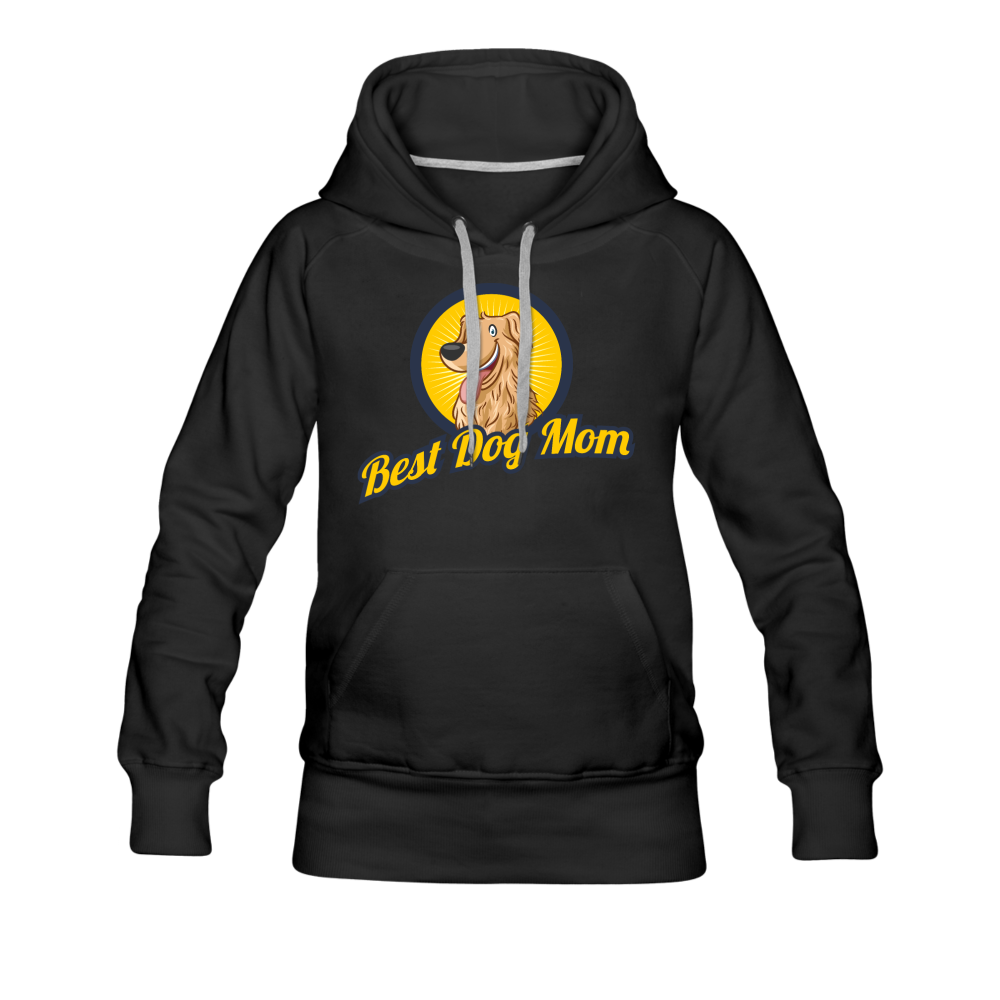 Best Dog Mom - Women’s Premium Hoodie - black