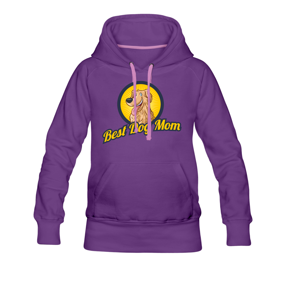 Best Dog Mom - Women’s Premium Hoodie - purple