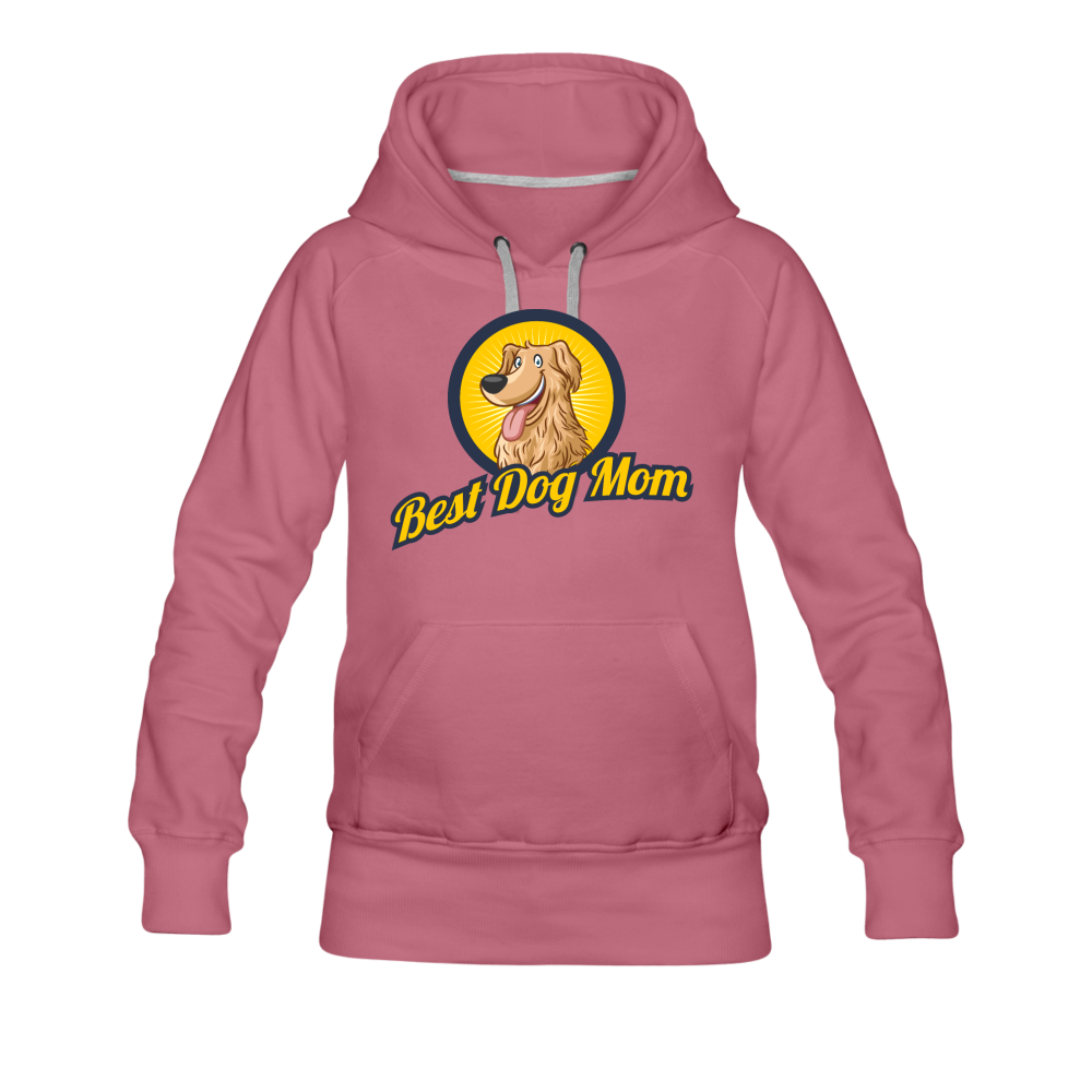 Best Dog Mom - Women’s Premium Hoodie - mauve