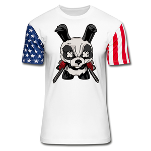Angry Panda - Stars & Stripes T-Shirt - white