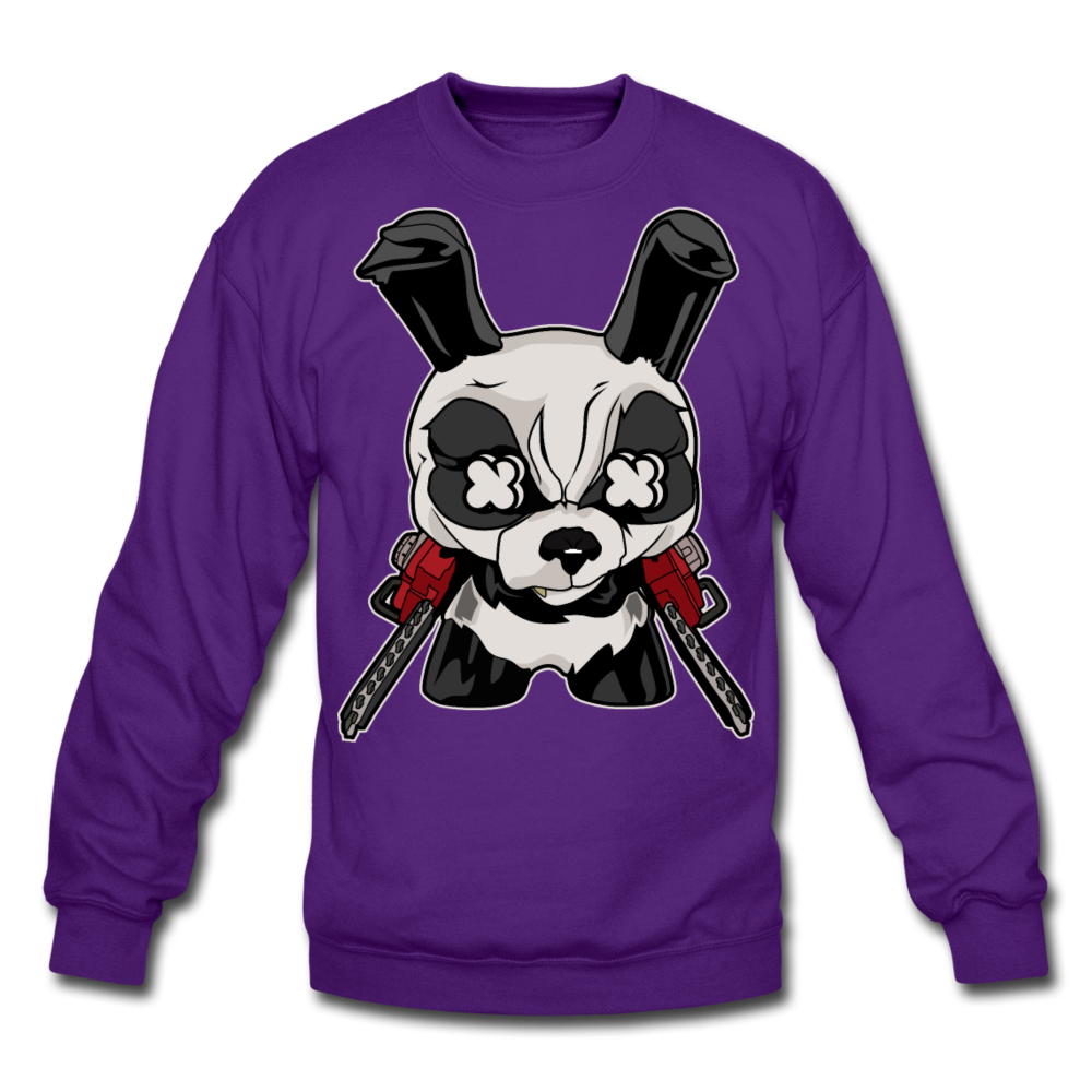 Angry Panda - Crewneck Sweatshirt - purple