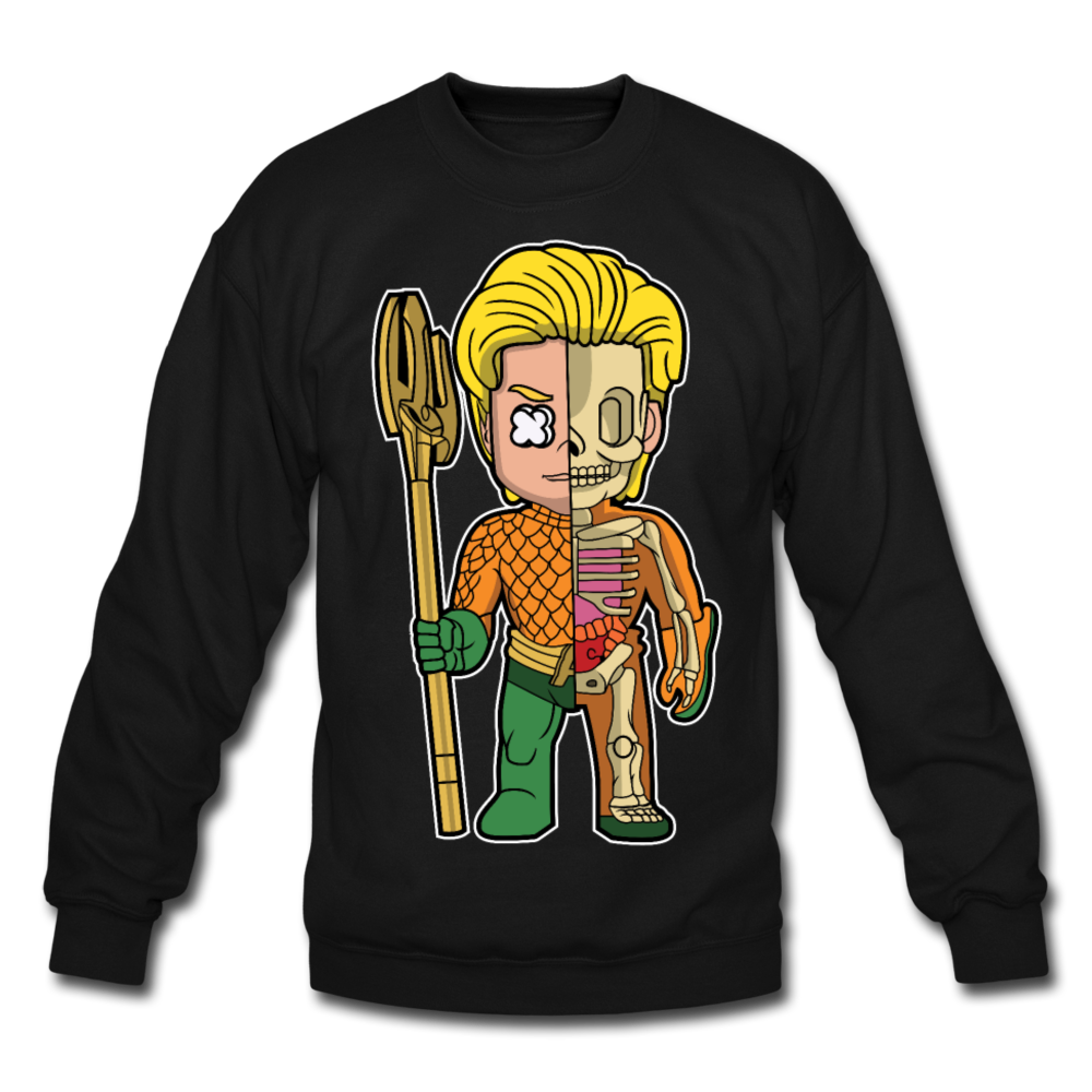 Aquaman Half Skeleton - Crewneck Sweatshirt - black