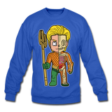 Aquaman Half Skeleton - Crewneck Sweatshirt - royal blue