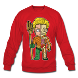 Aquaman Half Skeleton - Crewneck Sweatshirt - red