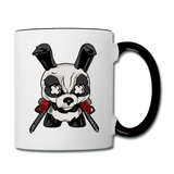 Angry Panda - Contrast Coffee Mug - white/black