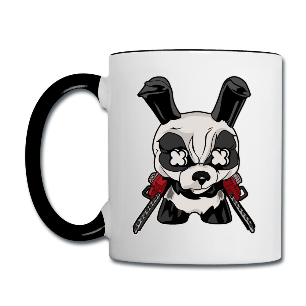 Angry Panda - Contrast Coffee Mug - white/black