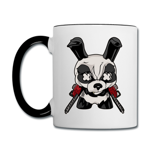 Angry Panda - Contrast Coffee Mug - white/black