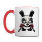 Angry Panda - Contrast Coffee Mug - white/red