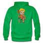 Aquaman Half Skeleton - Gildan Heavy Blend Adult Hoodie - kelly green