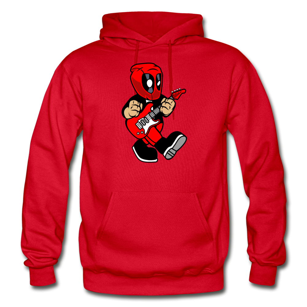 Deadpool - Rockstar - Gildan Heavy Blend Adult Hoodie - red