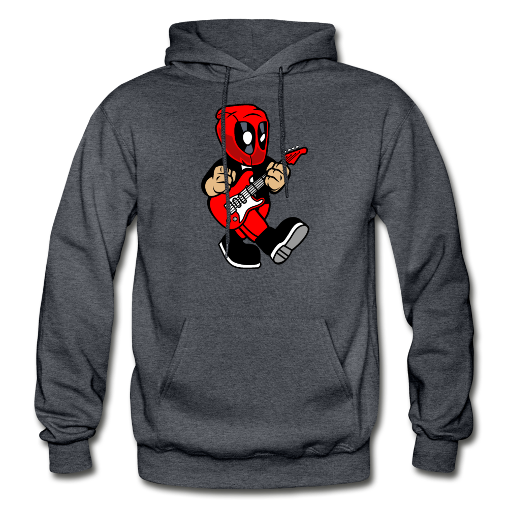 Deadpool - Rockstar - Gildan Heavy Blend Adult Hoodie - charcoal gray