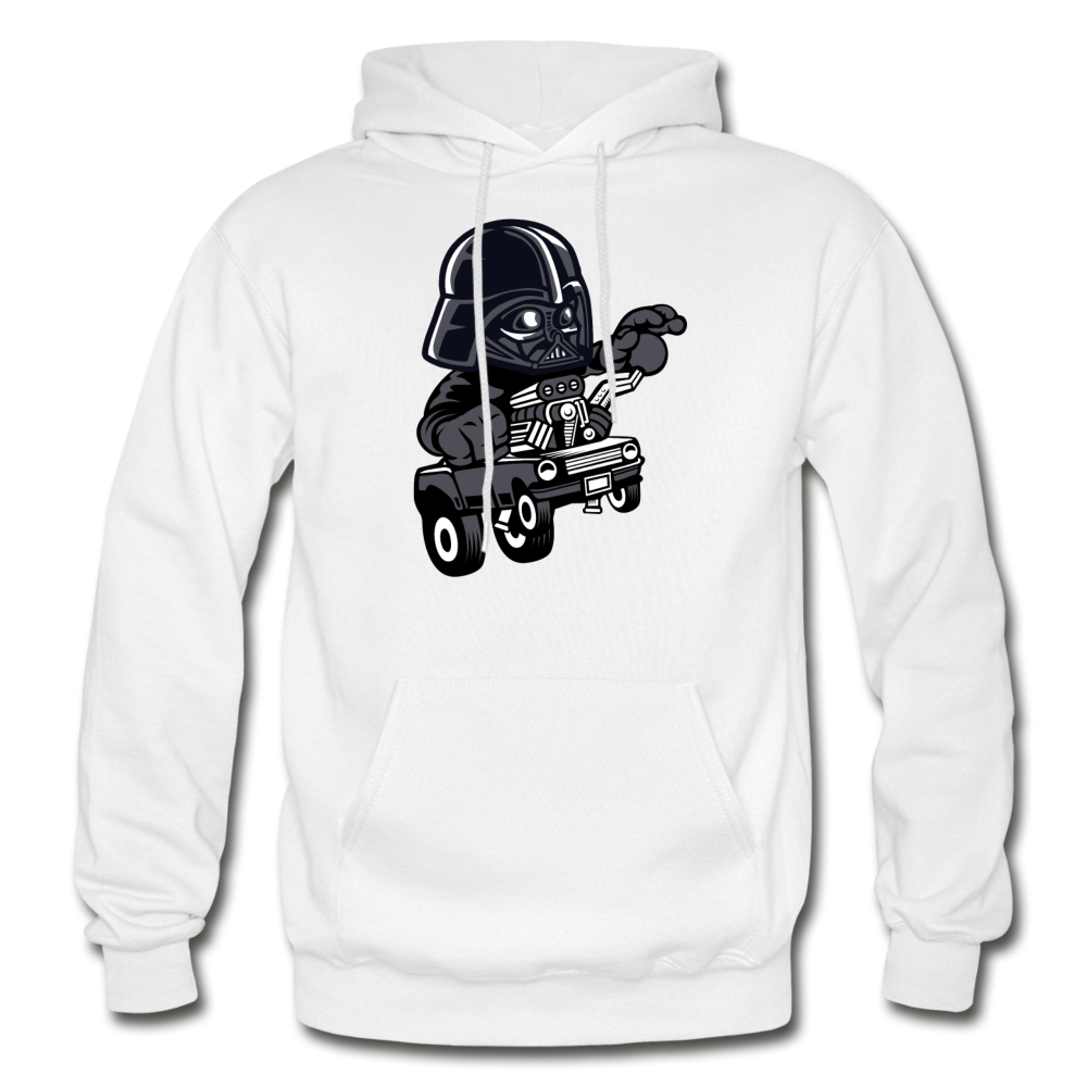 Darth Vader - Hot Rod - Gildan Heavy Blend Adult Hoodie - white