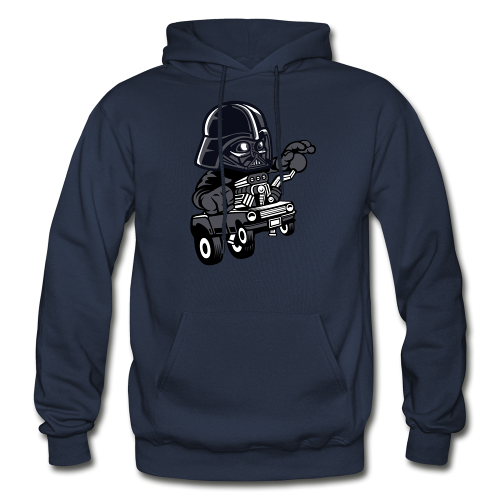 Darth Vader - Hot Rod - Gildan Heavy Blend Adult Hoodie - navy