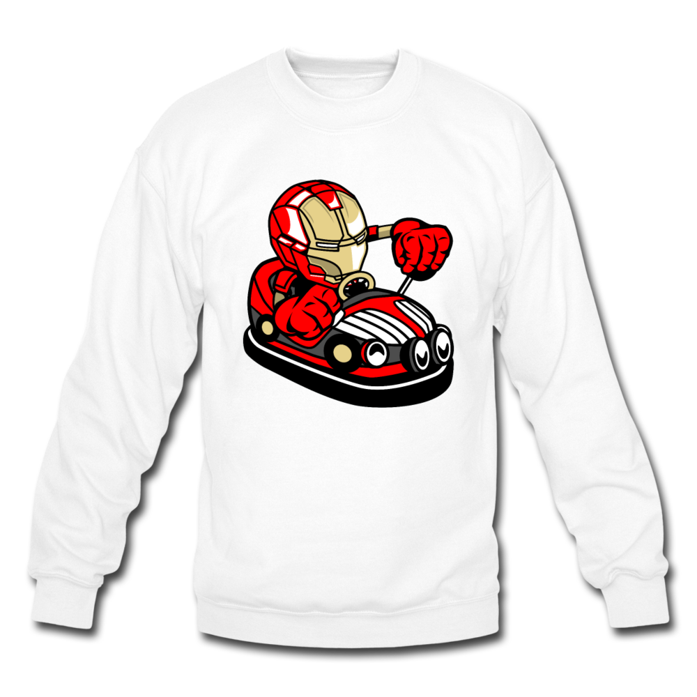 Iron Man - Bumper Car - Crewneck Sweatshirt - white