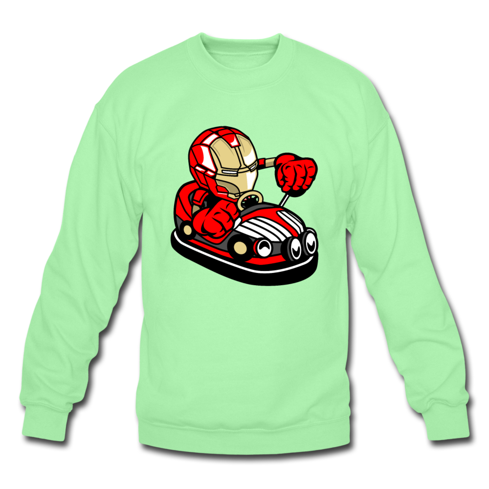 Iron Man - Bumper Car - Crewneck Sweatshirt - lime