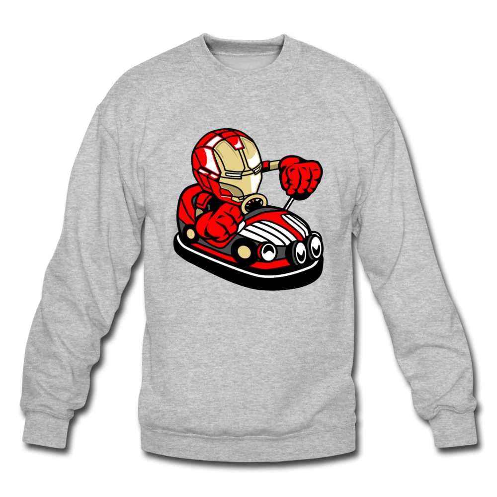 Iron Man - Bumper Car - Crewneck Sweatshirt - heather gray