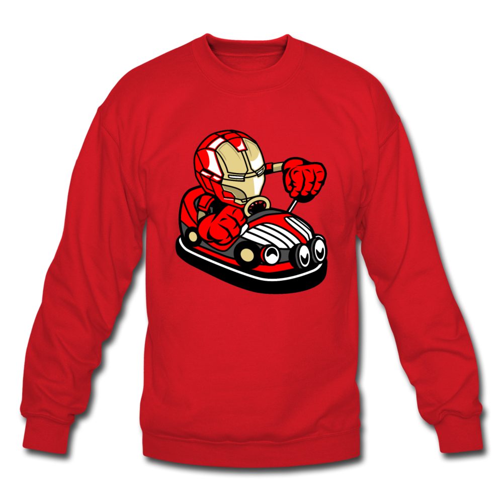 Iron Man - Bumper Car - Crewneck Sweatshirt - red