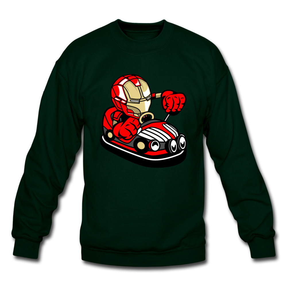 Iron Man - Bumper Car - Crewneck Sweatshirt - forest green