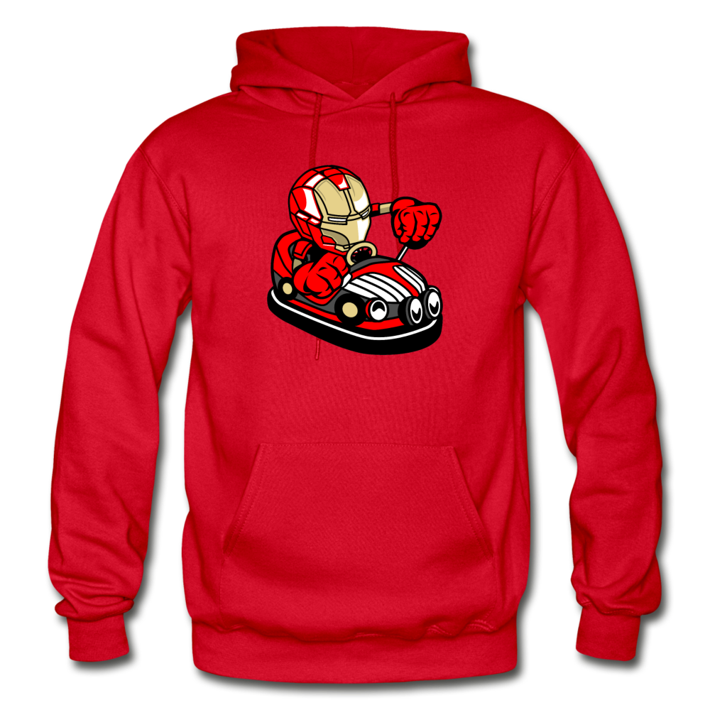 Iron Man - Bumper Car - Gildan Heavy Blend Adult Hoodie - red