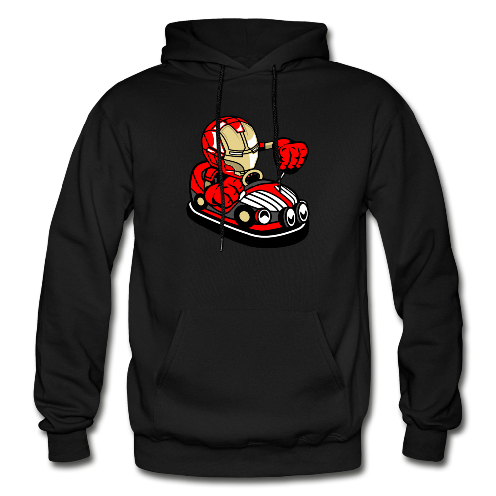 Iron Man - Bumper Car - Gildan Heavy Blend Adult Hoodie - black