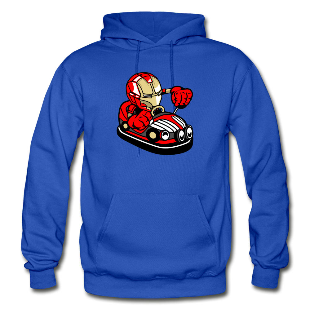 Iron Man - Bumper Car - Gildan Heavy Blend Adult Hoodie - royal blue