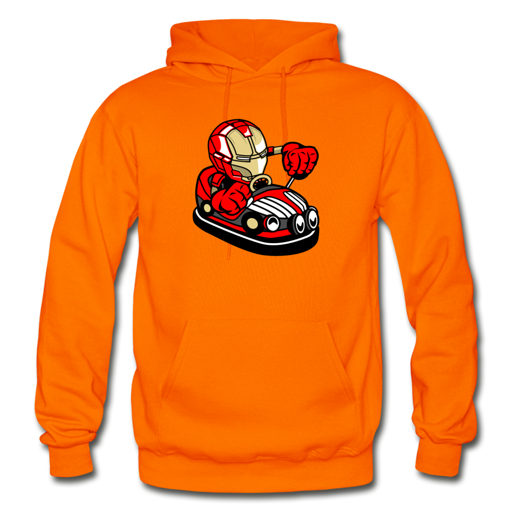 Iron Man - Bumper Car - Gildan Heavy Blend Adult Hoodie - orange