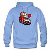 Iron Man - Bumper Car - Gildan Heavy Blend Adult Hoodie - carolina blue