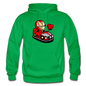 Iron Man - Bumper Car - Gildan Heavy Blend Adult Hoodie - kelly green