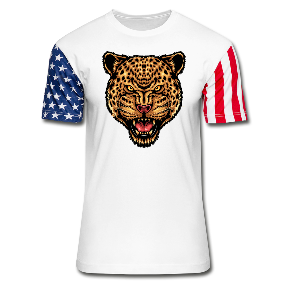 Jaguar - Strength And Focus - Stars & Stripes T-Shirt - white