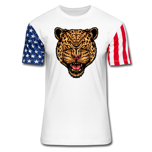 Jaguar - Strength And Focus - Stars & Stripes T-Shirt - white