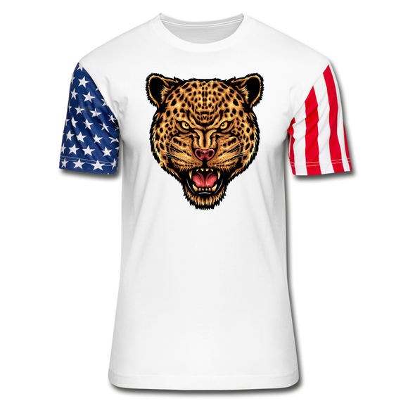 Jaguar - Strength And Focus - Stars & Stripes T-Shirt - white