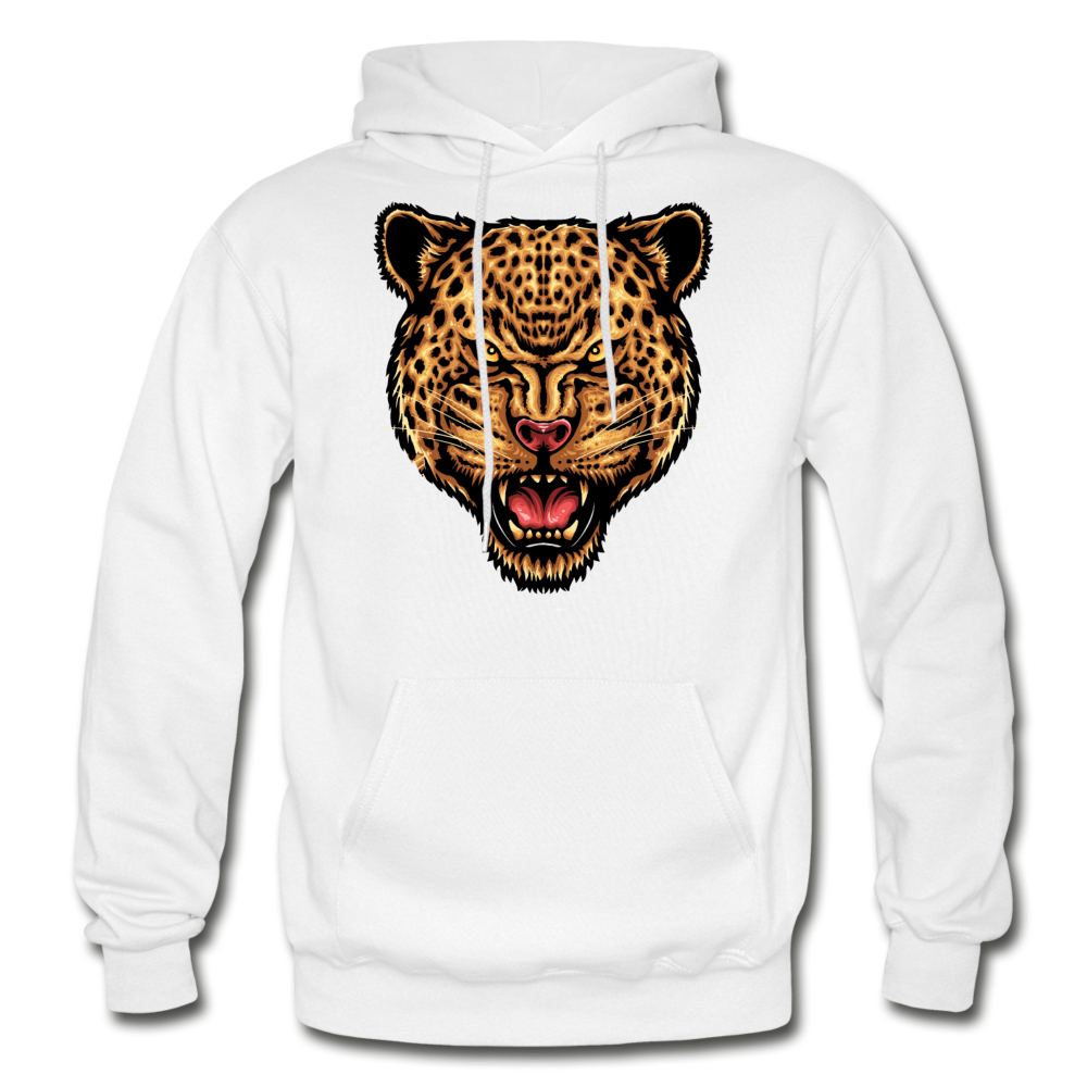 Jaguar - Strength And Focus - Gildan Heavy Blend Adult Hoodie - white